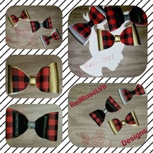 GIRL'S  FALL 4 inch clip bows